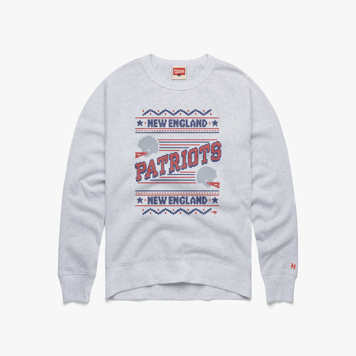 New England Patriots Holiday Crewneck