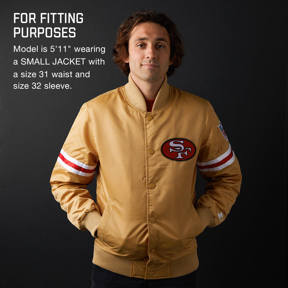 San Francisco 49ers Ace Gold Satin Jacket