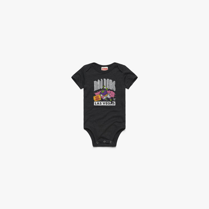 TMNT Donatello x Las Vegas Raiders Baby One Piece