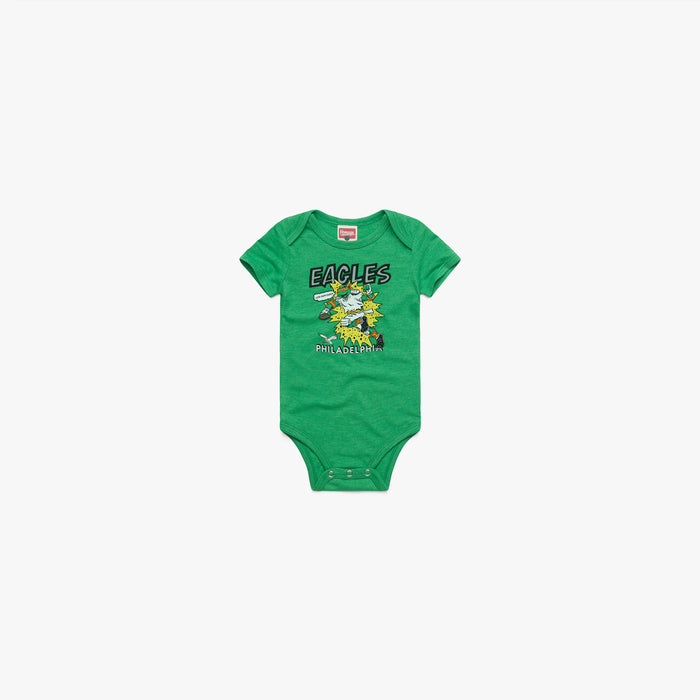 TMNT Michelangelo x Philadelphia Eagles Baby One Piece