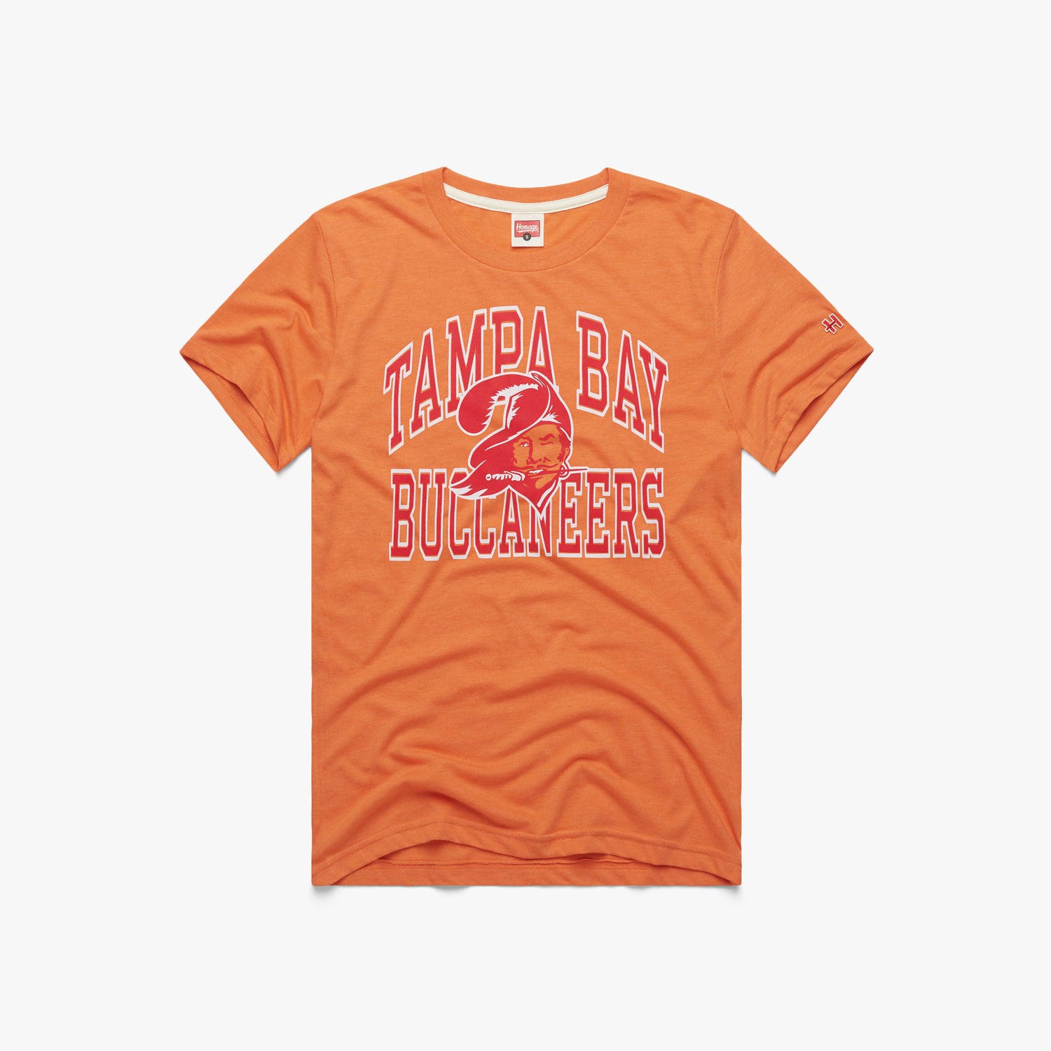 Unisex Homage Orange Tampa Bay Buccaneers Arch Tri-Blend T-Shirt