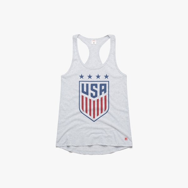 Women's USA Crest Stars Racerback United States Soccer Tank Top – HOMAGE