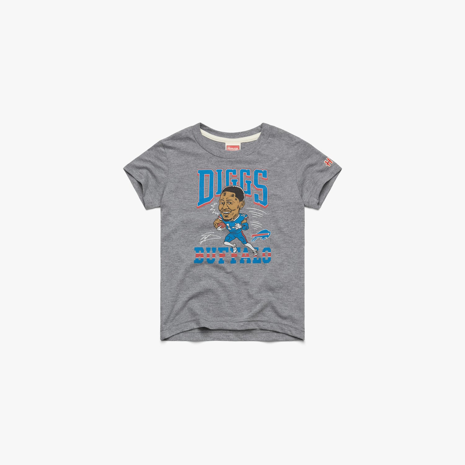 Youth Buffalo Bills Stefon Diggs Signature Youth T-Shirt from Homage. | Officially Licensed Vintage NFL Apparel from Homage Pro Shop.