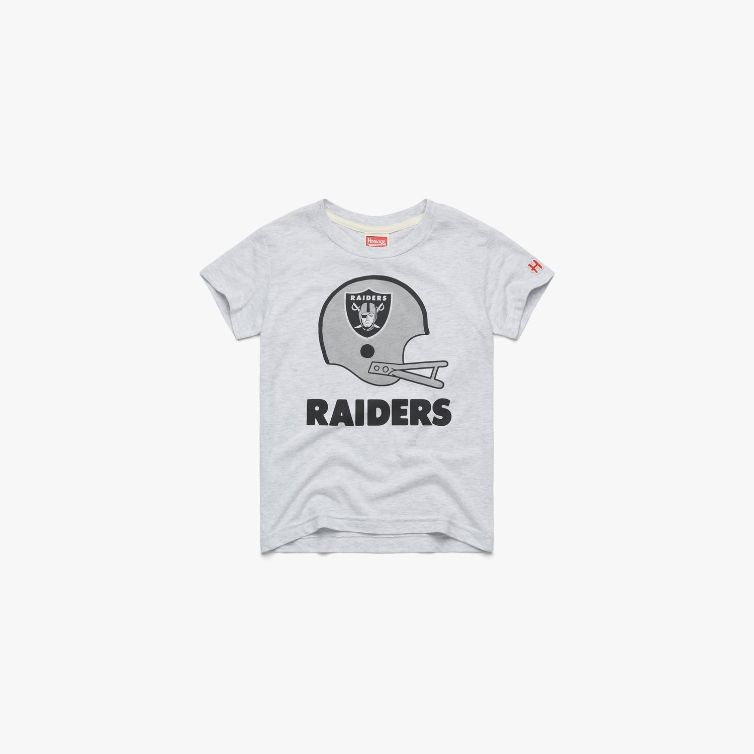 NFL x Flavortown Las Vegas Raiders T-Shirt from Homage. | Officially Licensed Vintage NFL Apparel from Homage Pro Shop.