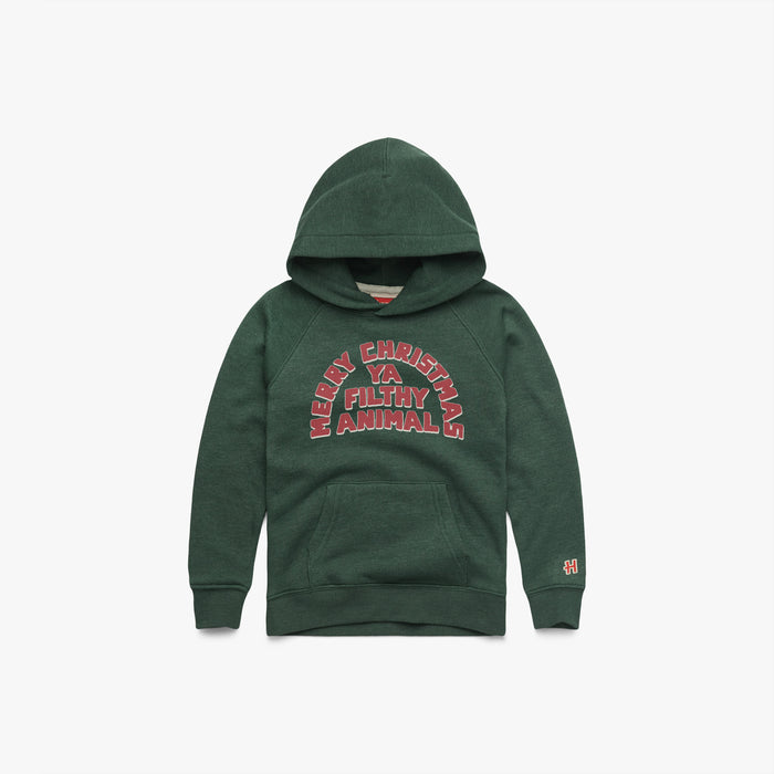 Youth Merry Christmas Ya Filthy Animal Hoodie