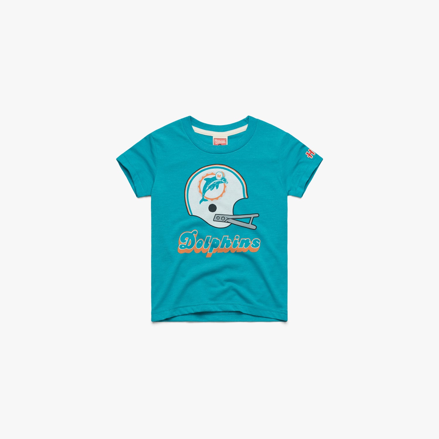 Miami Dolphins Helmet Retro  Miami Dolphins T-Shirt – HOMAGE