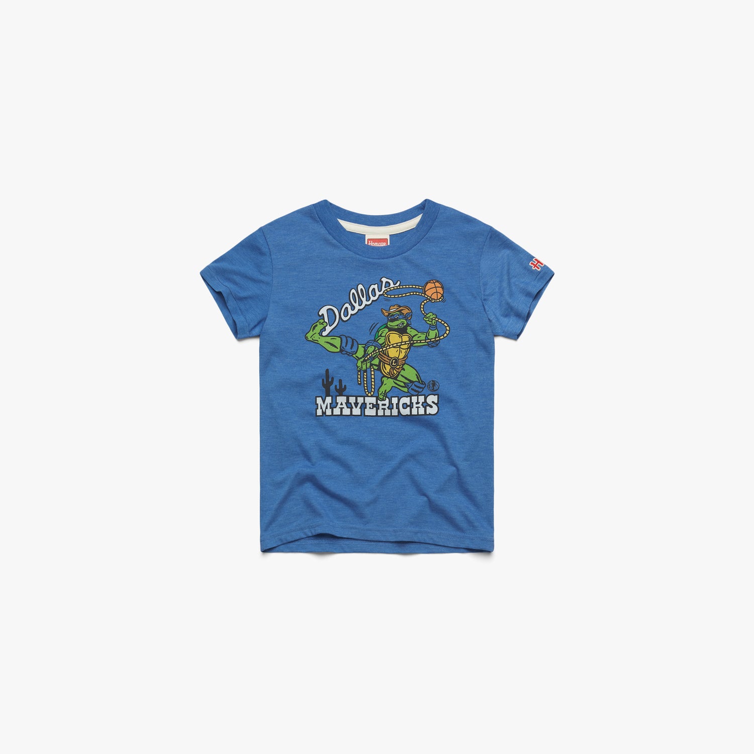 Boys Royal Blue Long Sleeve T Shirt with Teenage Mutant Ninja Turtles detail