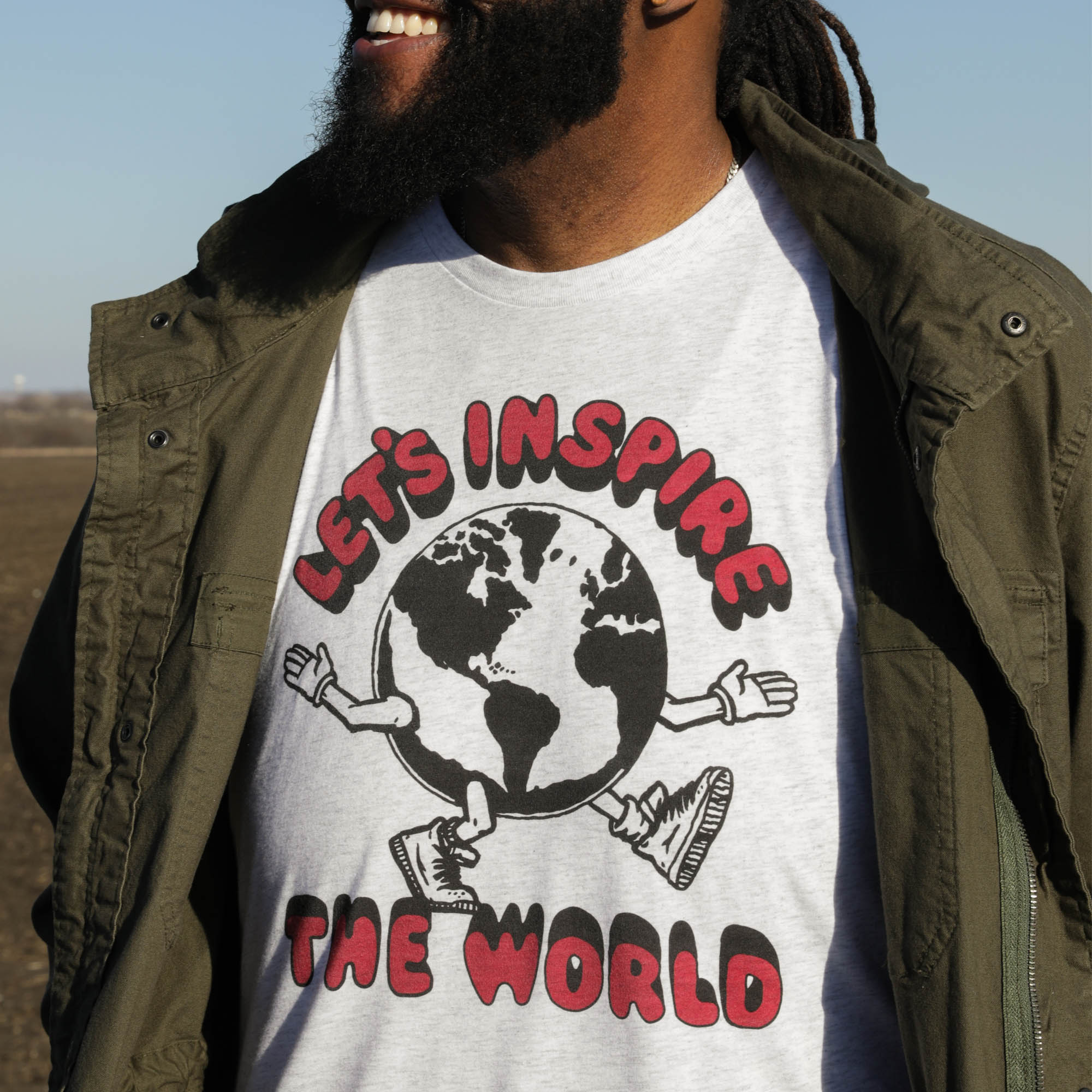 Let's Inspire The World  Retro Columbus Charitable T-Shirt – HOMAGE