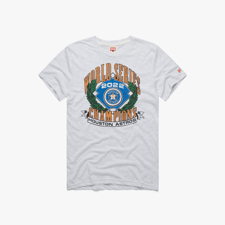 Houston Astros Orbit T-Shirt from Homage. | Grey | Vintage Apparel from Homage.