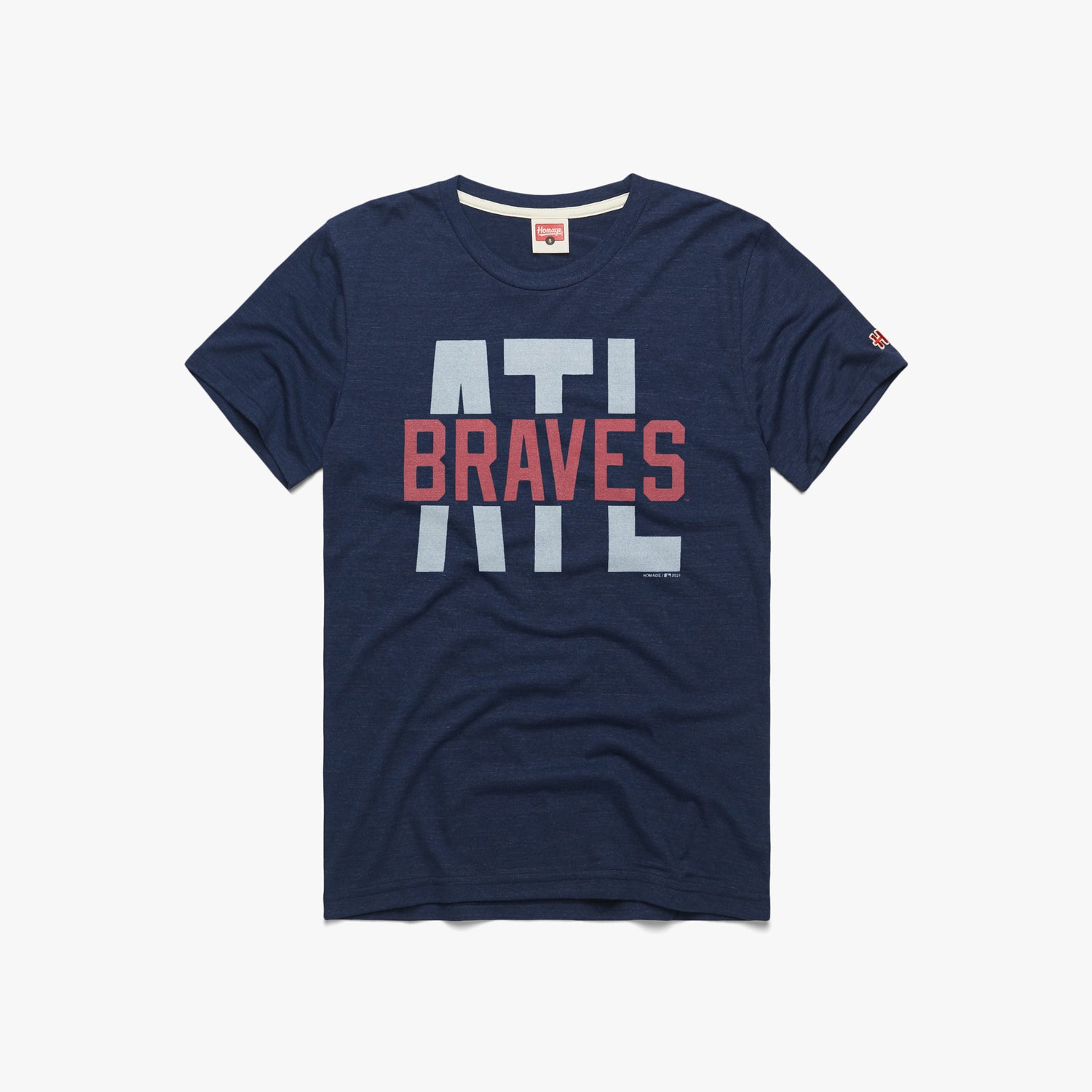 Atlanta Braves T-Shirt from Homage., Navy