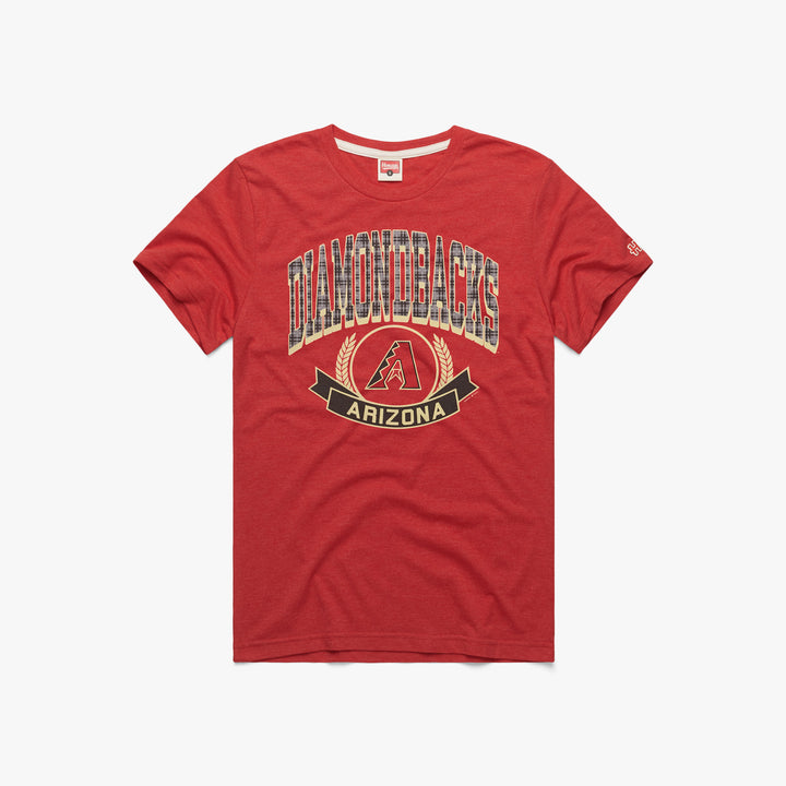 Arizona Diamondbacks Helmet T-Shirt from Homage. | Teal | Vintage Apparel from Homage.