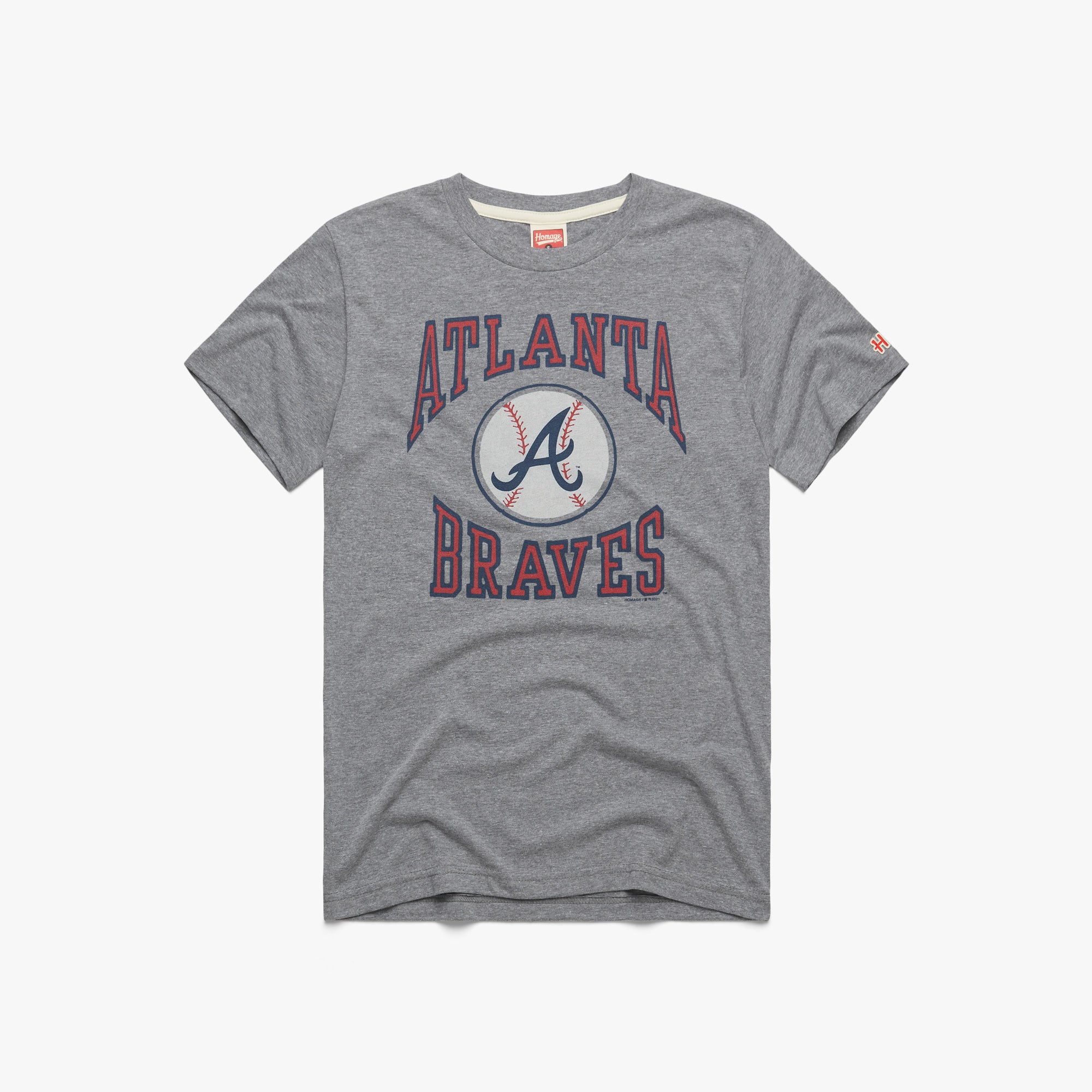 Vintage Atlanta Braves Baseball Shirt 3/4 Sleeve Size Man 2XL