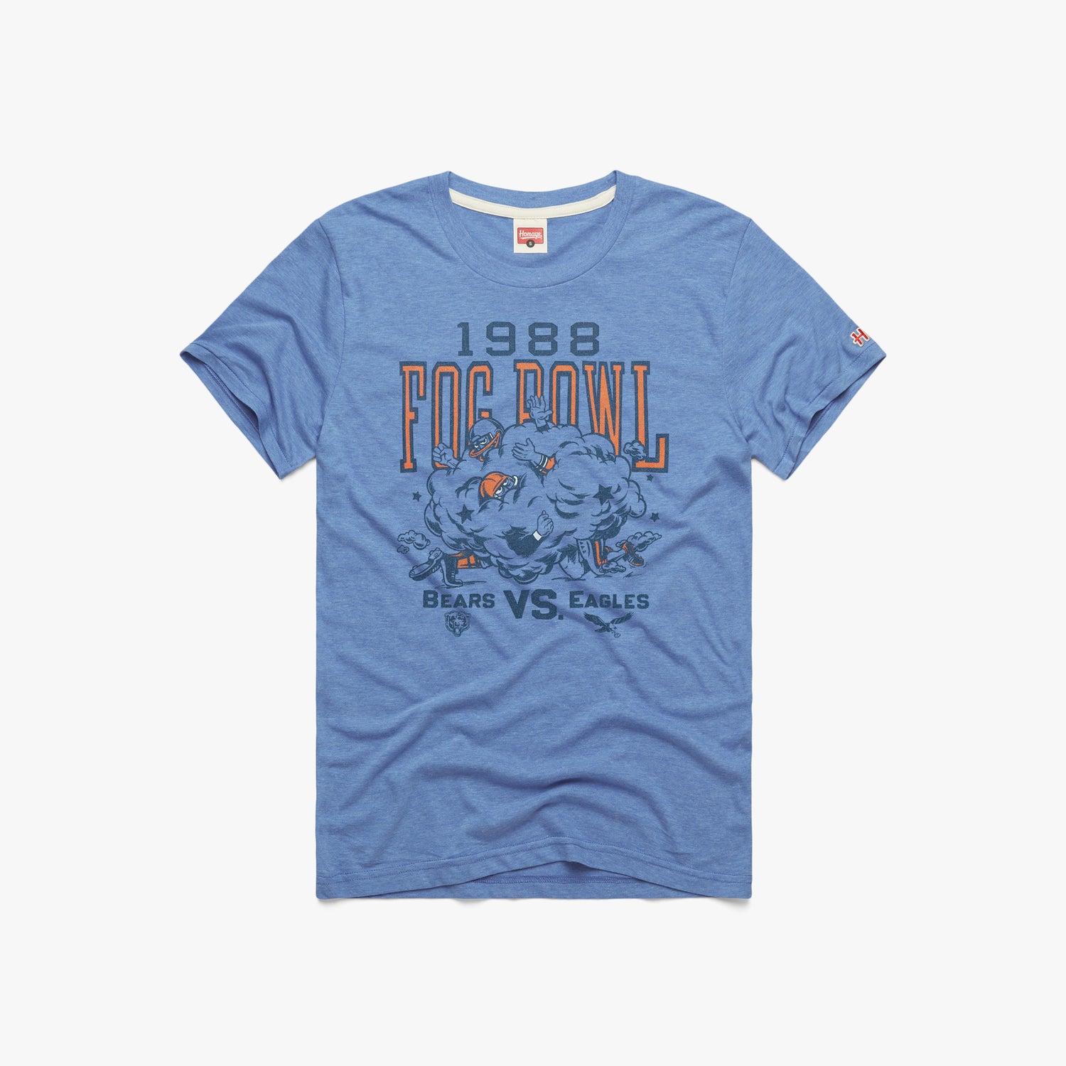 Chicago Bears 1988 Fog Bowl T-Shirt from Homage. | Officially Licensed Vintage NFL Apparel from Homage Pro Shop.