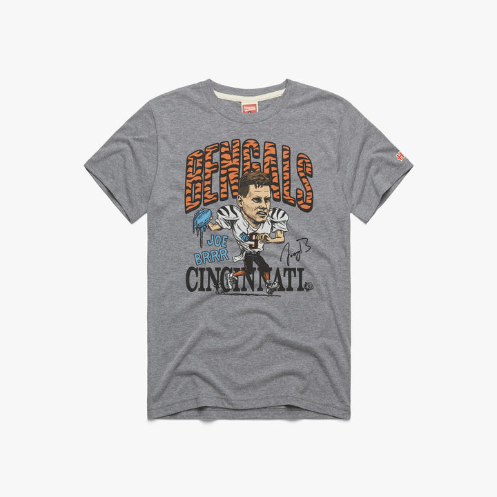 Bengals Joe Burrow Signature  Retro Cincinnati Bengals Player T