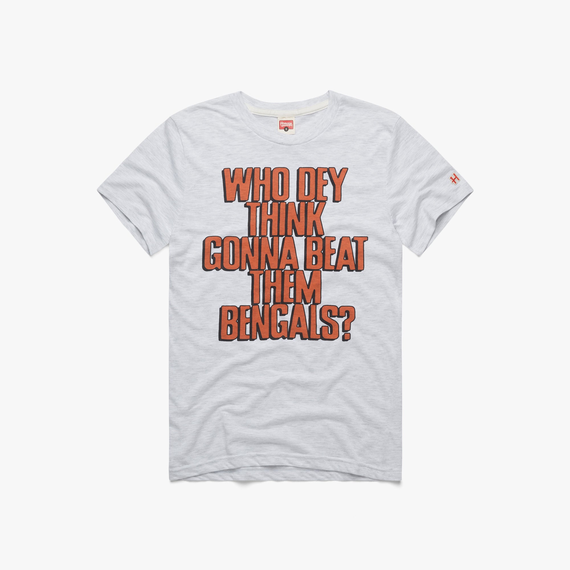 Cincinnati Bengals Who Dey T-Shirt from Homage. | Officially Licensed Vintage NFL Apparel from Homage Pro Shop.