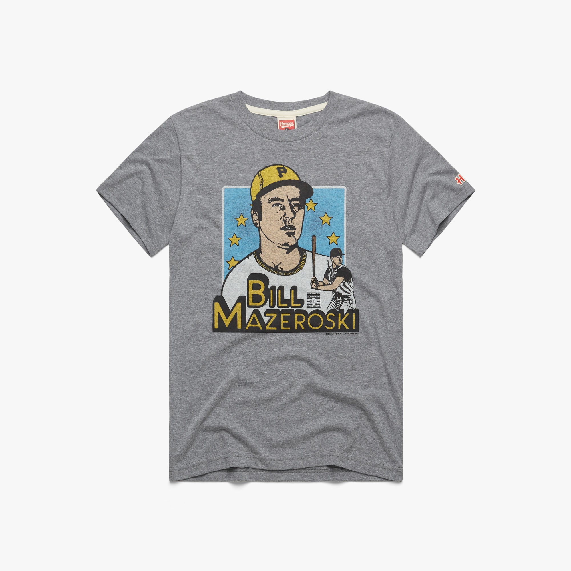 Bill Mazeroski Pittsburgh Pirates Men's Black Midnight Mascot T-Shirt 