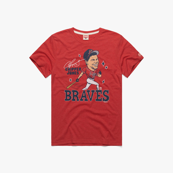 Chipper Jones Name & Number T-Shirt - Red - Tshirtsedge