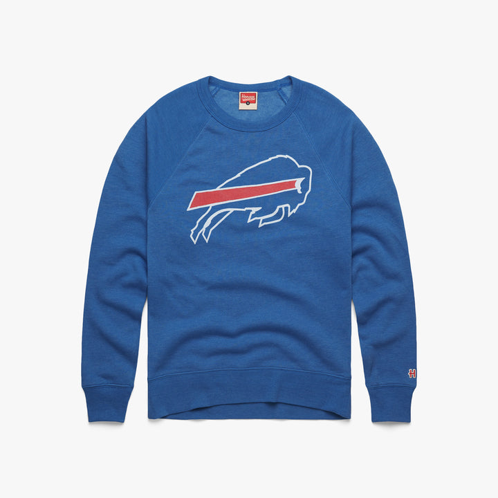 New Era Buffalo Bills Throwback Helmet Crewneck Sweatshirt