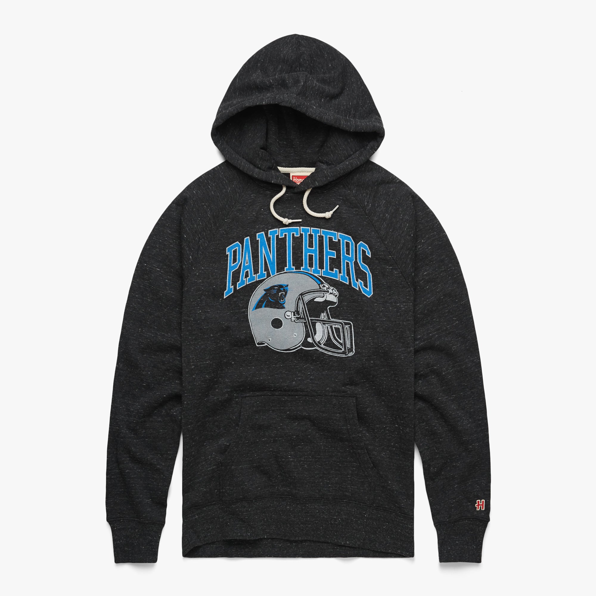 Carolina Panthers Helmet Hoodie from Homage. | Officially Licensed Vintage NFL Apparel from Homage Pro Shop.