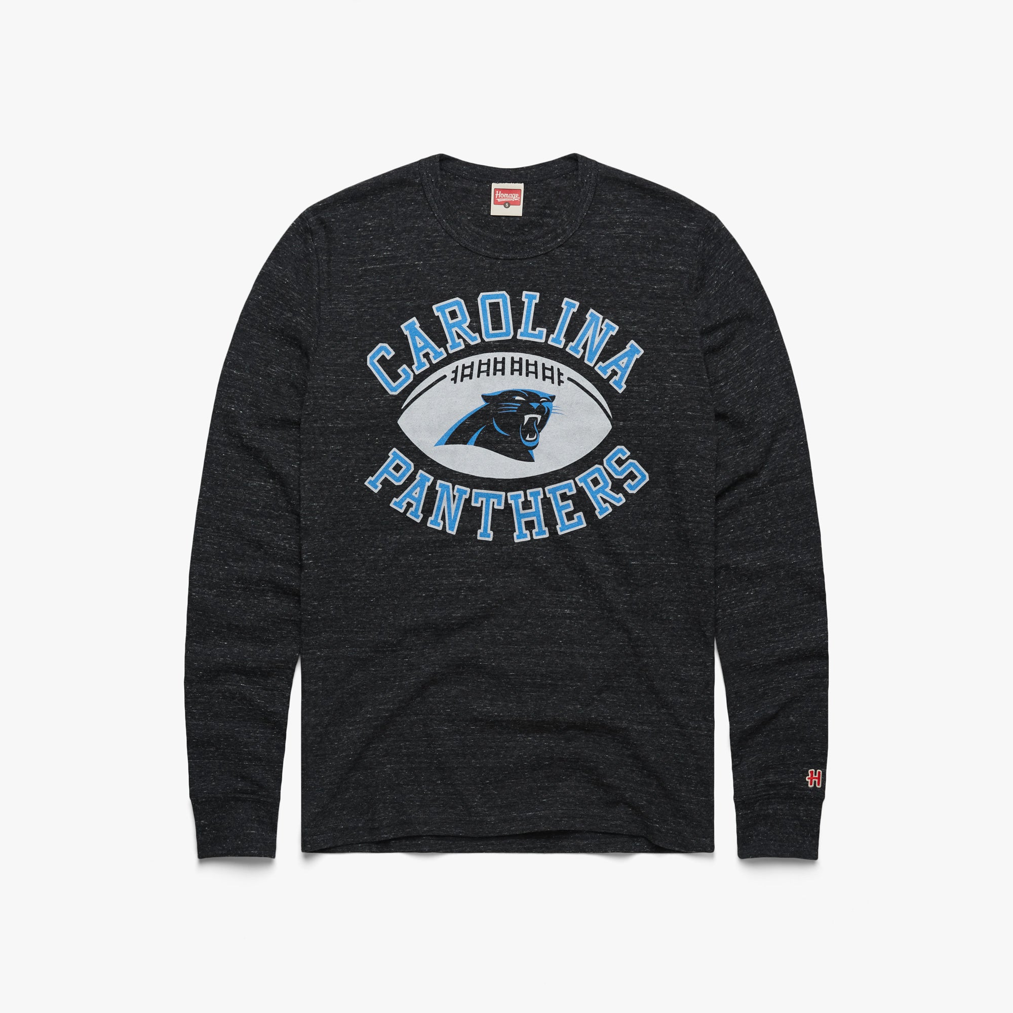 Carolina Panthers Pigskin Long Sleeve Tee  Retro Panthers Long Sleeve T- Shirt – HOMAGE