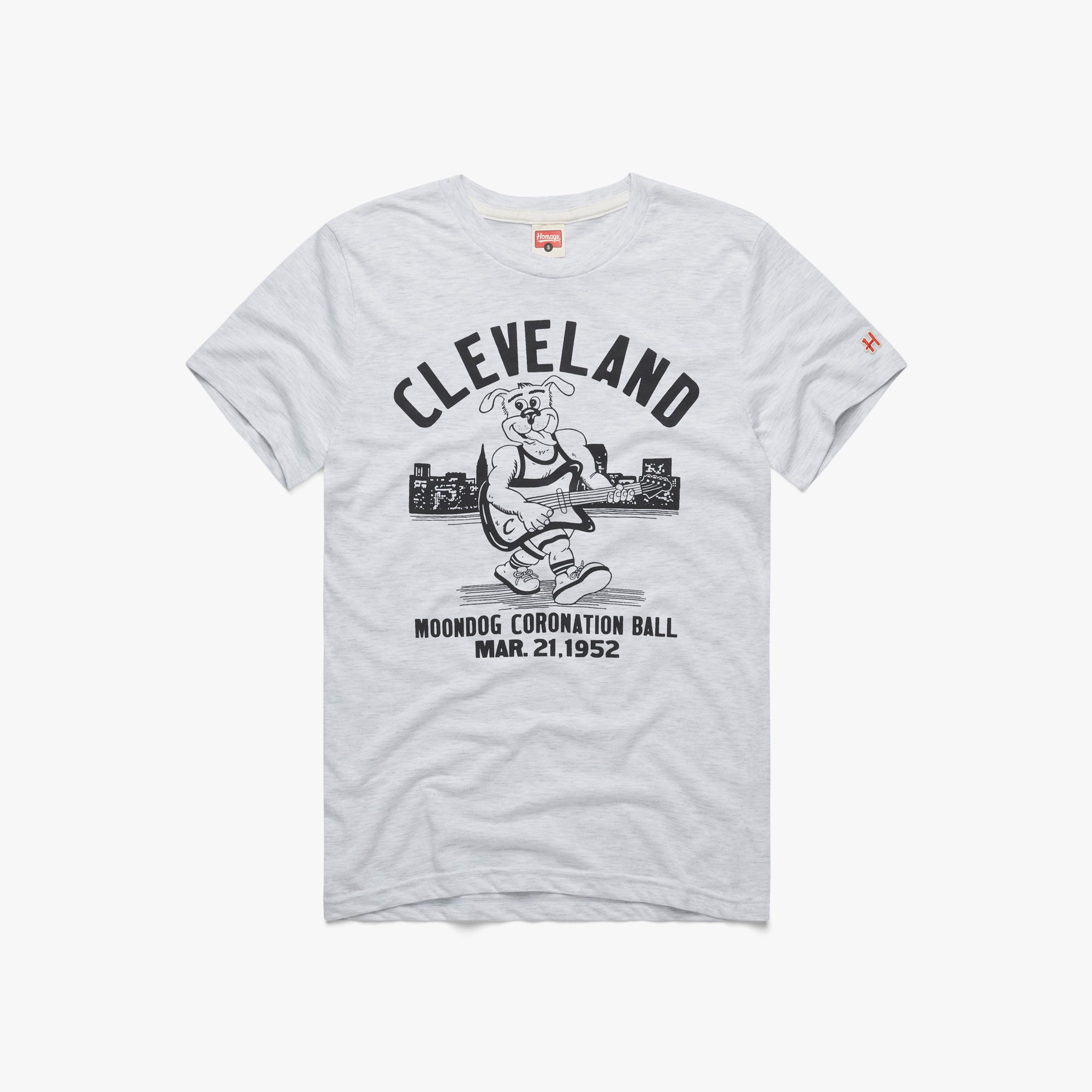 Just A Kid from Akron T-Shirt from Homage. | Charcoal | Cleveland Cavaliers Vintage Apparel from Homage.