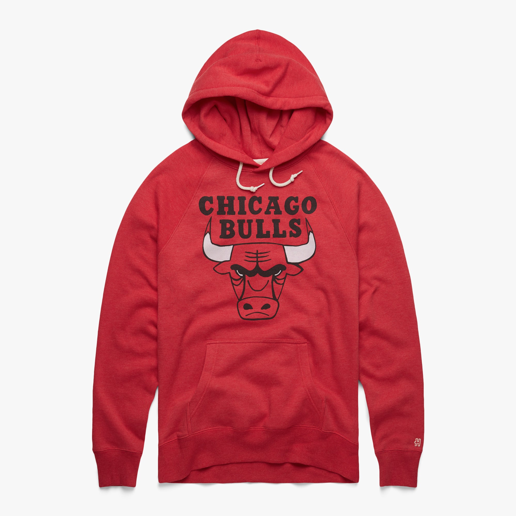 Chicago Bulls NBA Outline Logo Red Hoodie