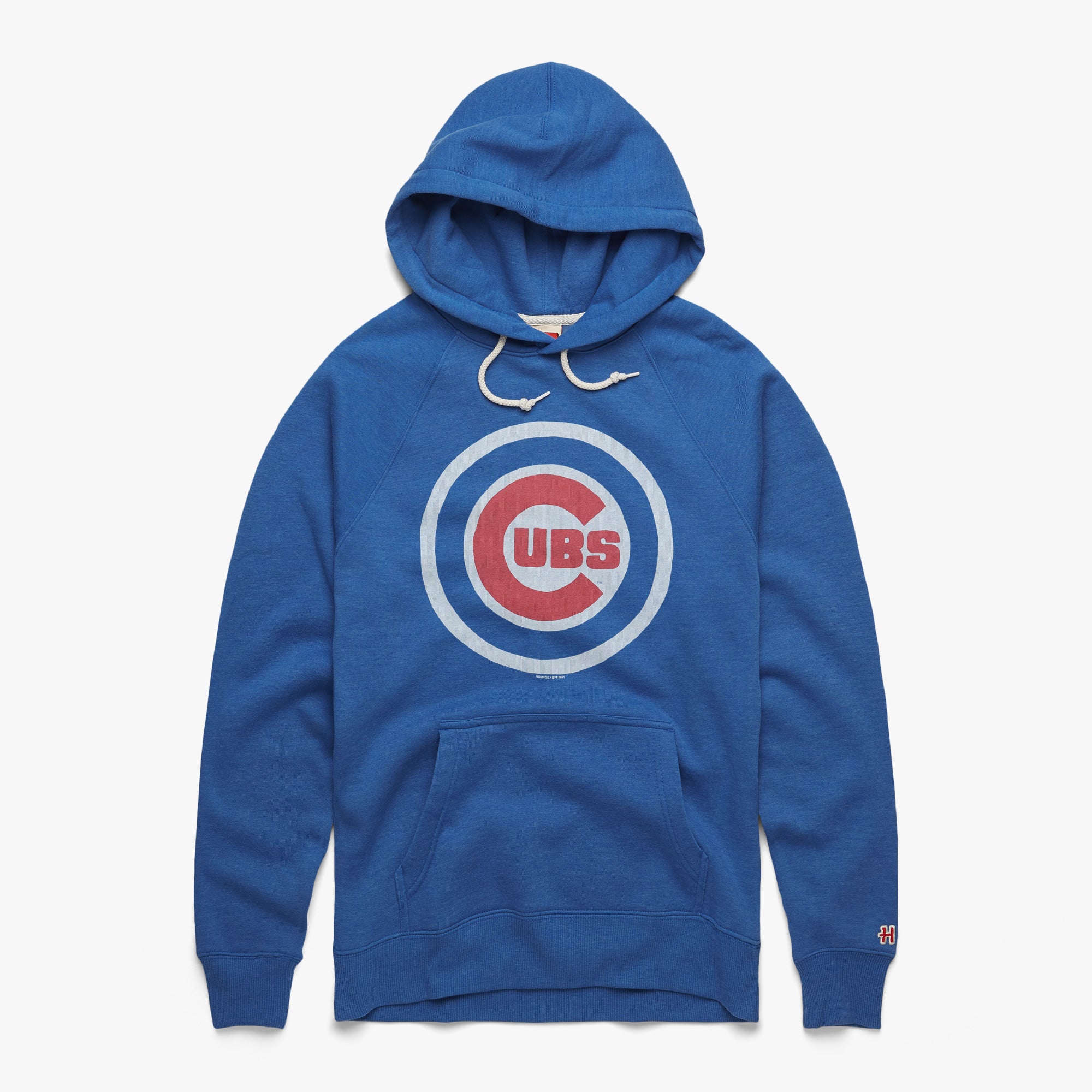 Majestic Chicago Cubs Full Zip Poly Hoodie Royal Blue 2x Black/White/Multi
