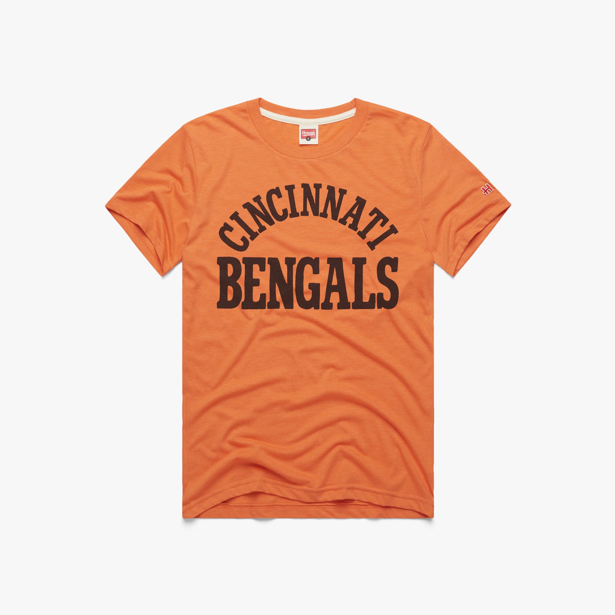 Cincinnati Bengals Homage T Shirt Mens XL Orange Go Cincy Go Preowned