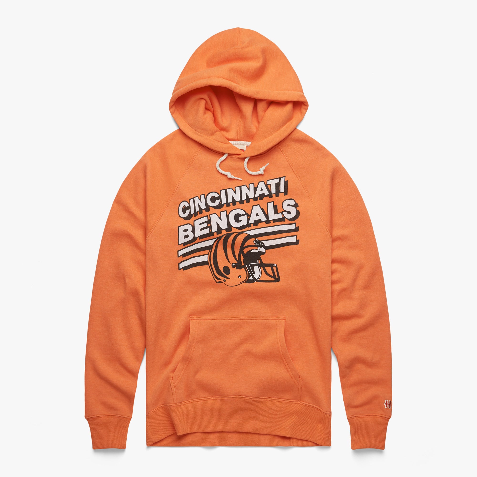 Cincinnati Bengals Stripes Hoodie from Homage. | Officially Licensed Vintage NFL Apparel from Homage Pro Shop.