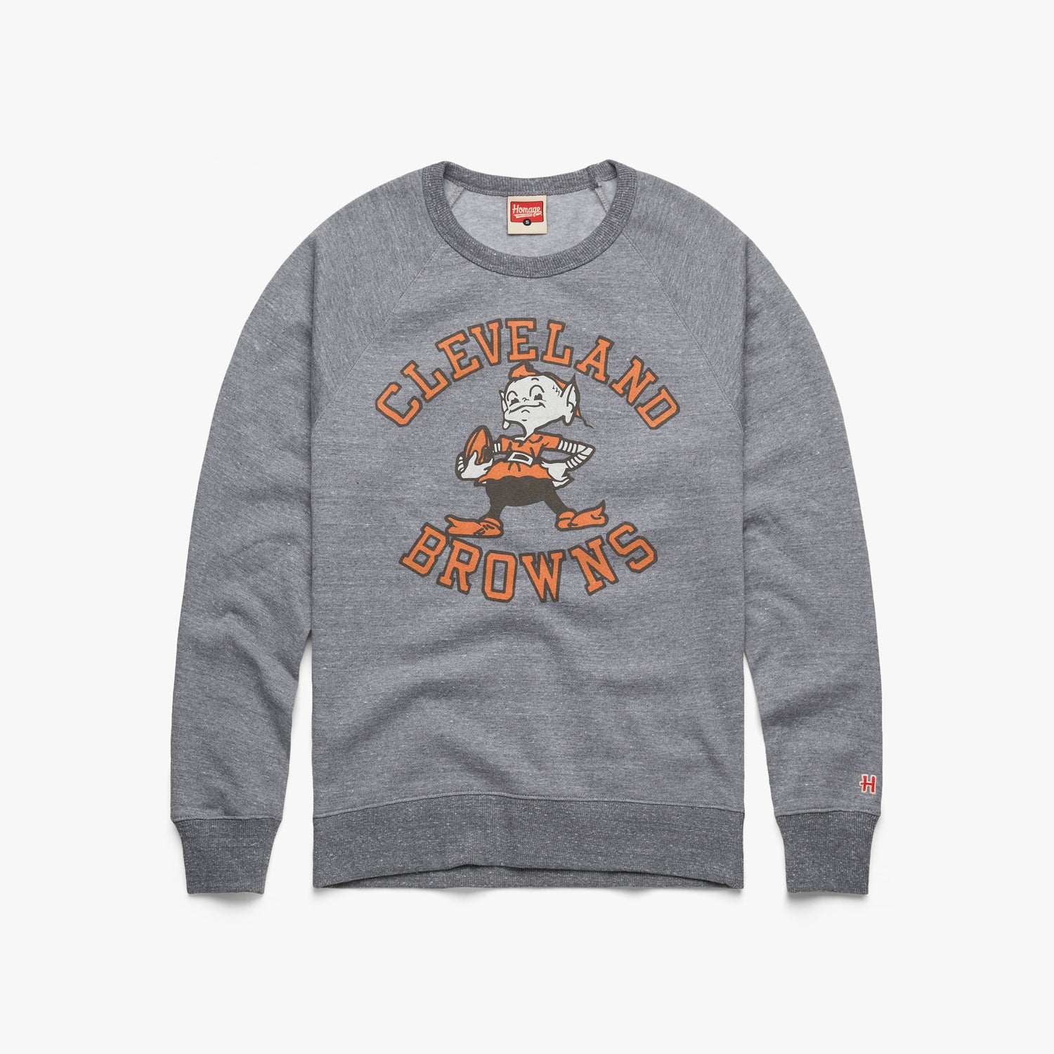 Cleveland Browns Brownie '59 Crewneck from Homage. | Officially Licensed Vintage NFL Apparel from Homage Pro Shop.