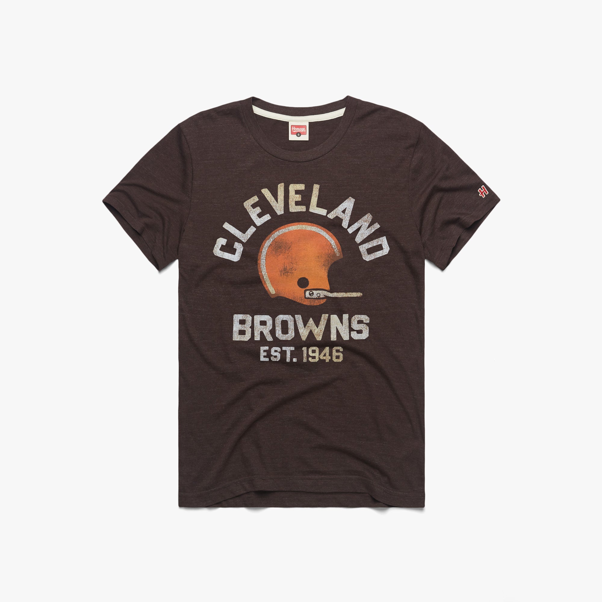 Cleveland Browns Est. 1946 Hoodie from Homage. | Officially Licensed Vintage NFL Apparel from Homage Pro Shop.