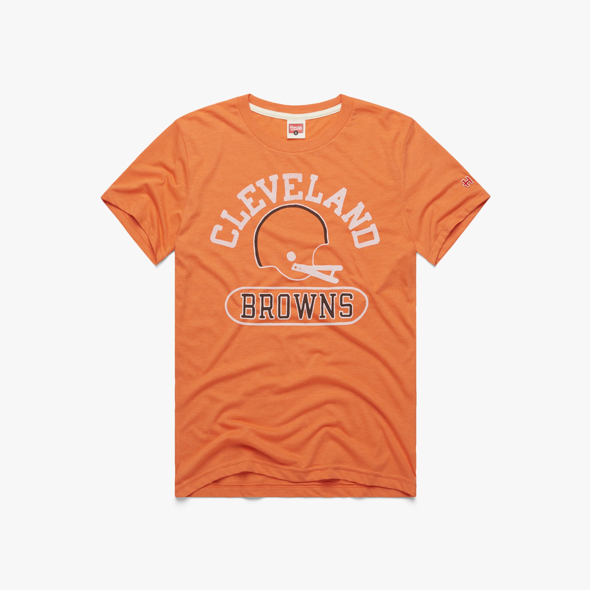 Cleveland Browns Helmet Retro  Cleveland Browns T-Shirt – HOMAGE