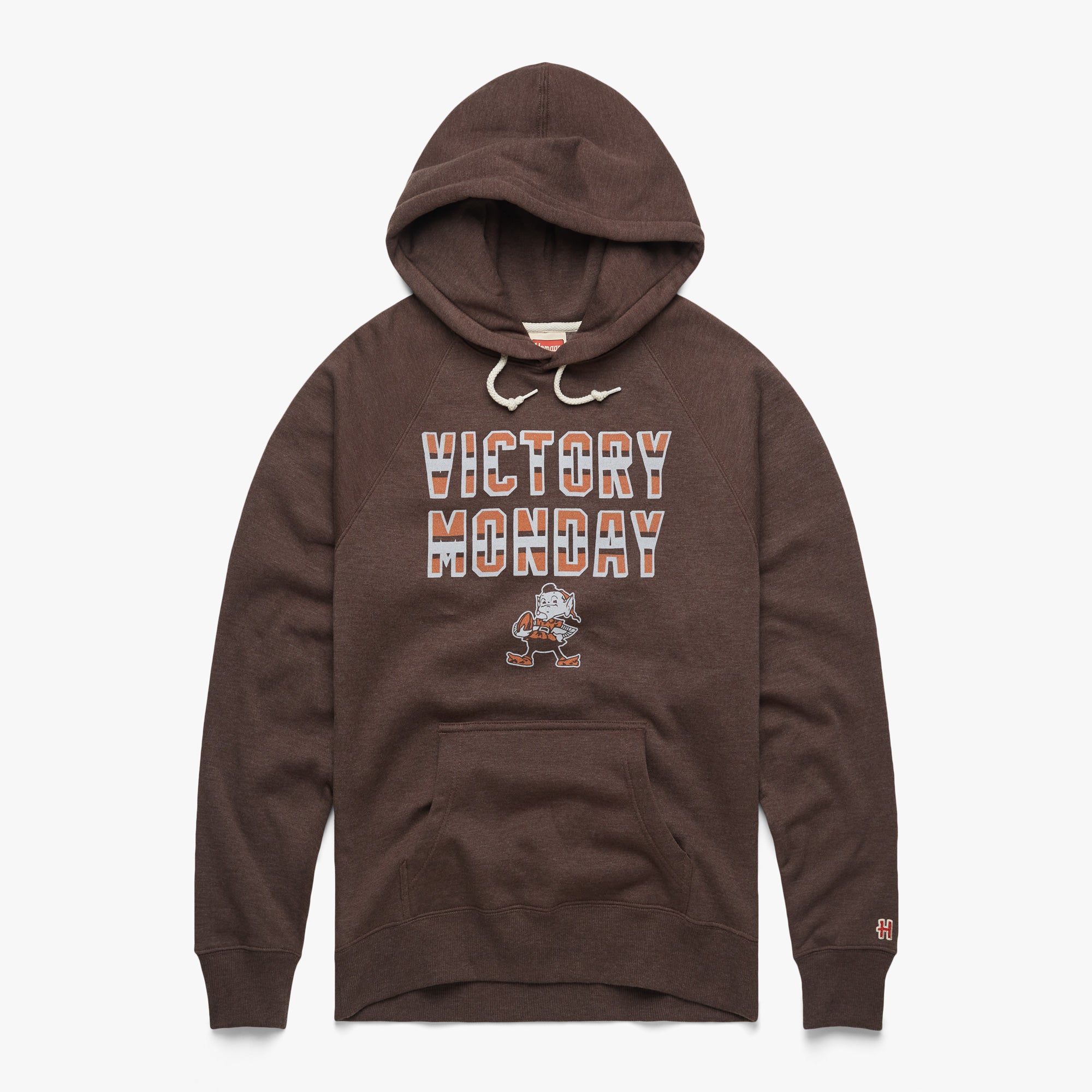 Cleveland Browns Victory Monday Hoodie from Homage. | Officially Licensed Vintage NFL Apparel from Homage Pro Shop.