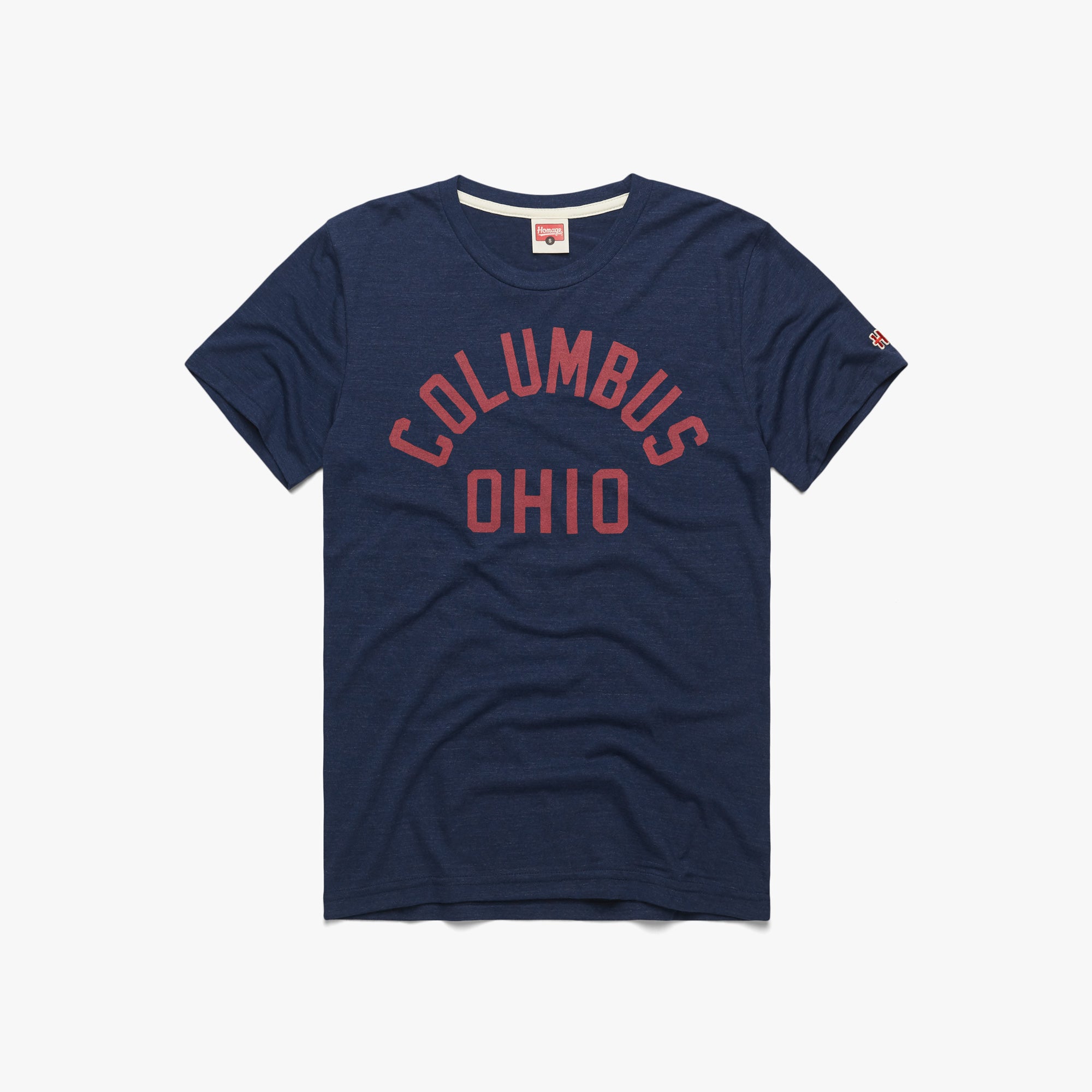 Chris Olave Ohio State T-Shirt from Homage. | Officially Licensed Ohio State Gear | Charcoal | Ohio State Vintage Apparel from Homage.