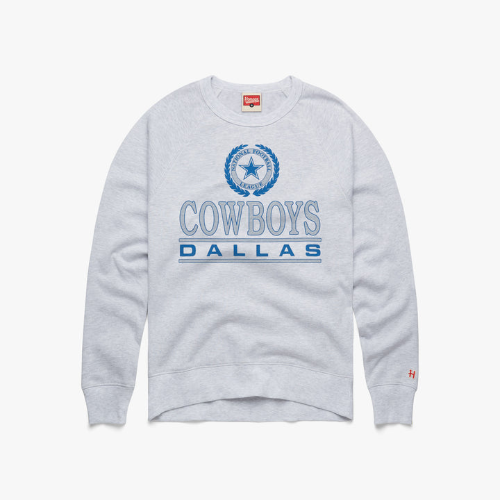 NFL Dallas Cowboys Girls' Long Sleeve Crew Neck Fleece Sweatshirt - XS