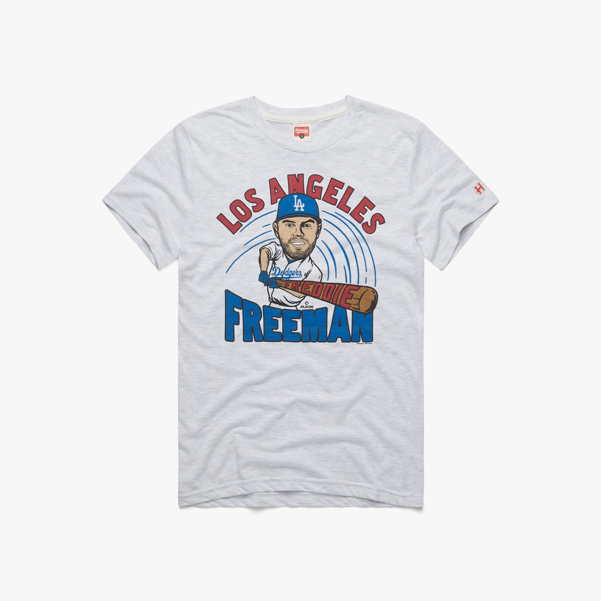 Dodgers Freddie Freeman Swing  Retro Los Angeles Dodgers T-Shirt – HOMAGE