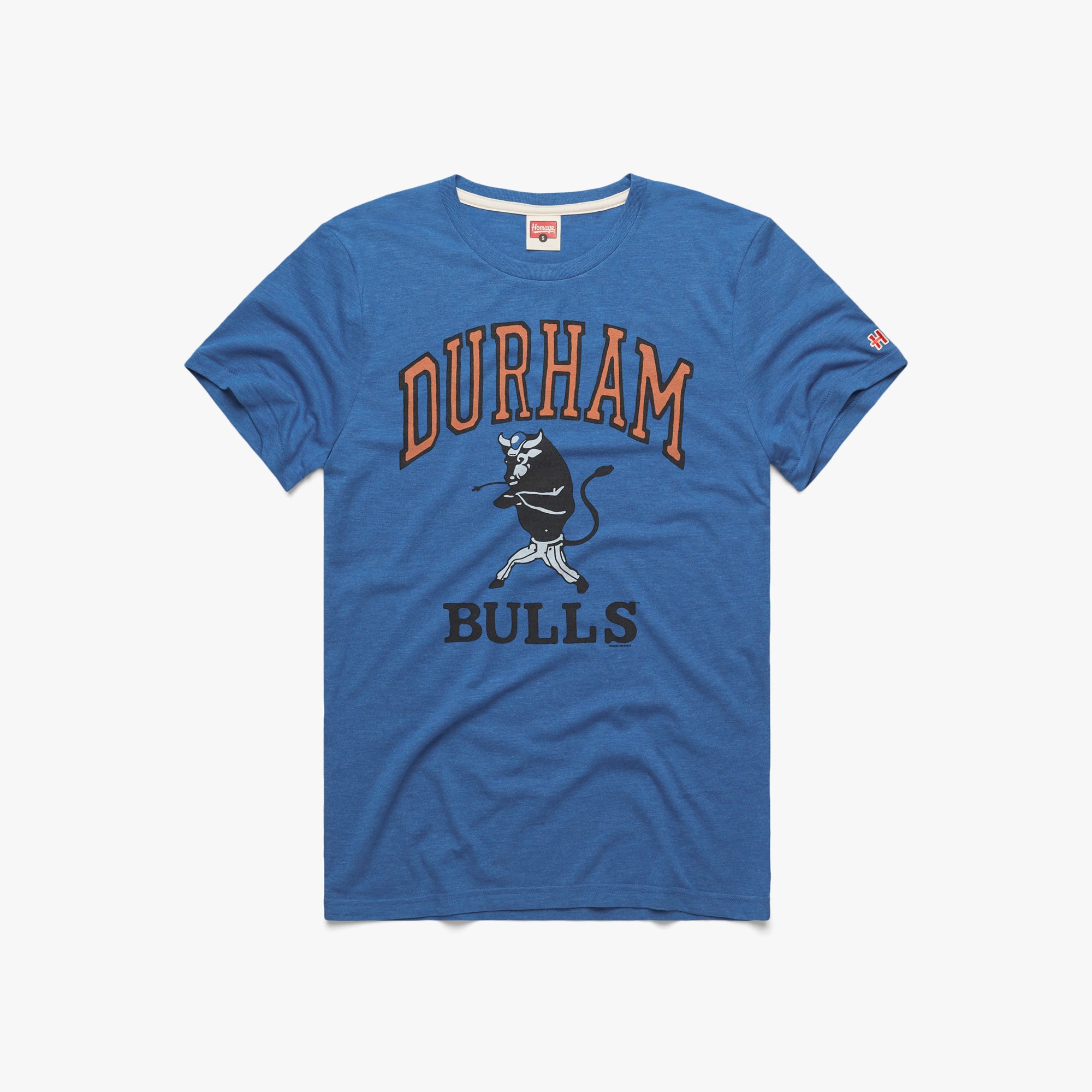 Durham Bulls T-Shirt from Homage. | Royal Blue | Vintage Apparel from Homage.