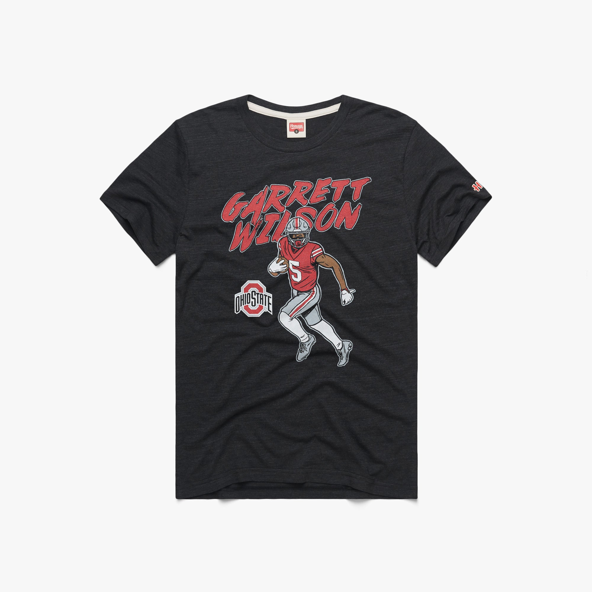 Ohio State Buckeyes #5 Garrett Wilson NCAA Football Black Jersey - Tee  Fashion Star