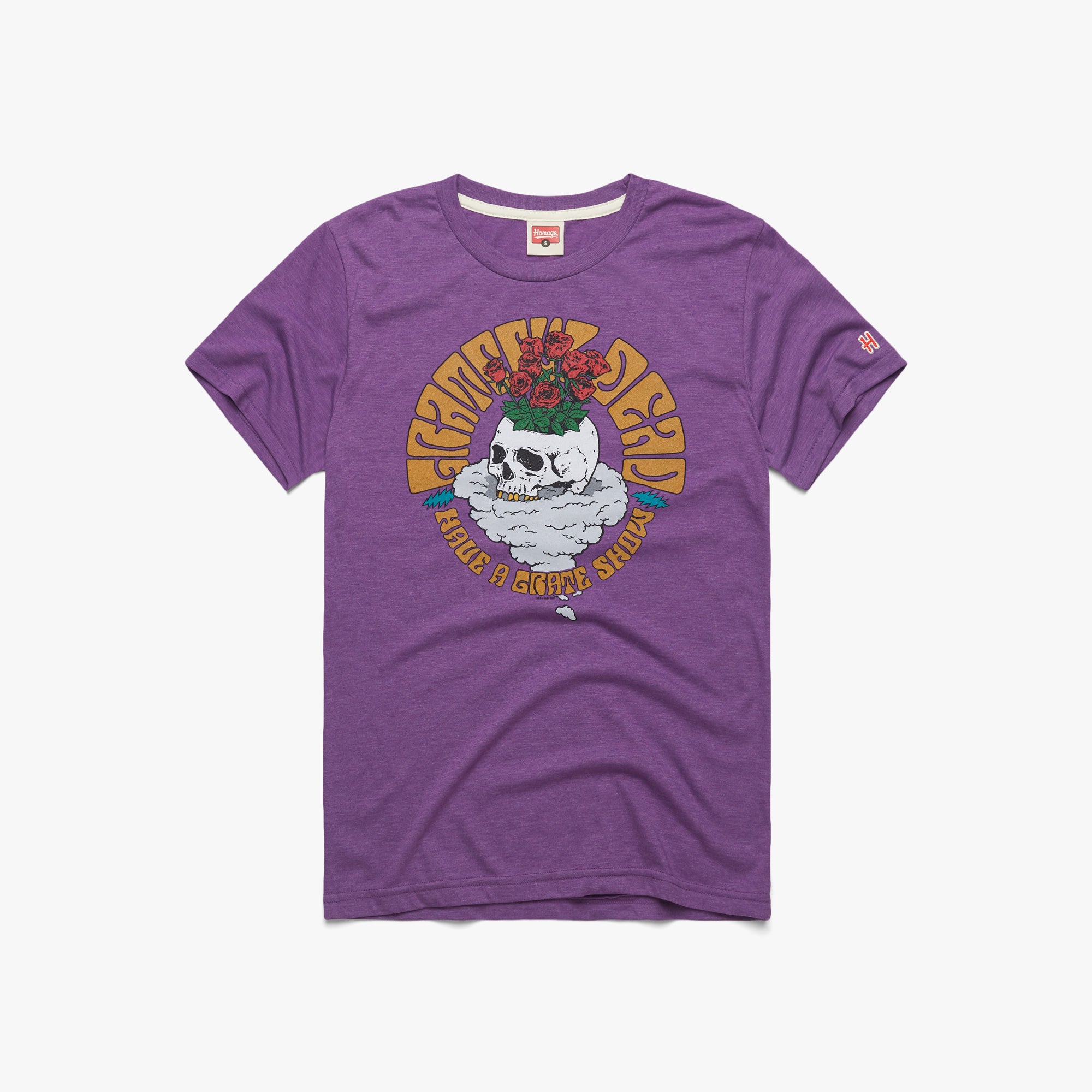 Grateful Dead T-Shirt from Homage. | Grey | Vintage Apparel from Homage.