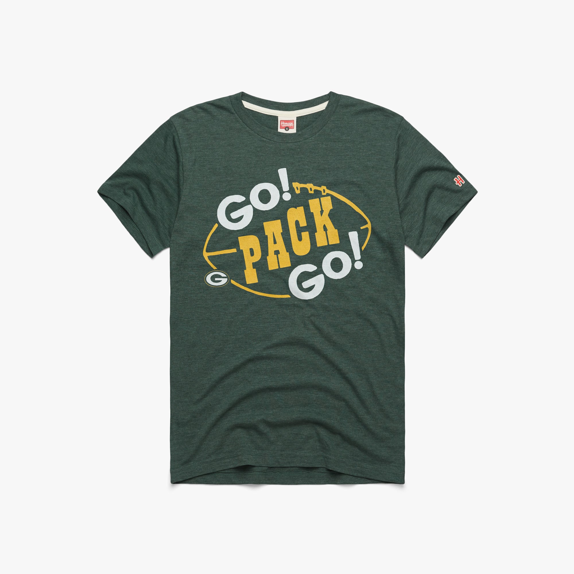 Green Bay Packers Helmet  Retro Green Bay Packers T-Shirt – HOMAGE