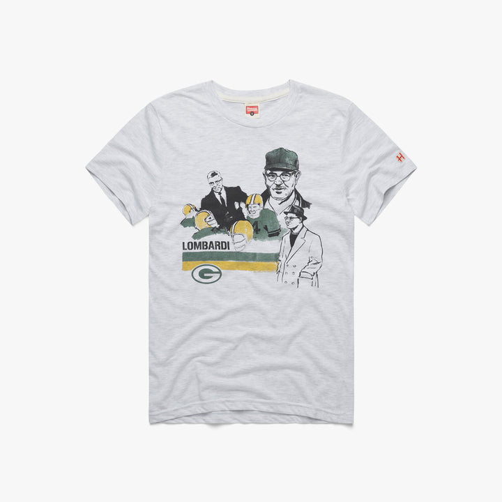 Green Bay Packers Homage Lombardi Knocked Down T-Shirt at the