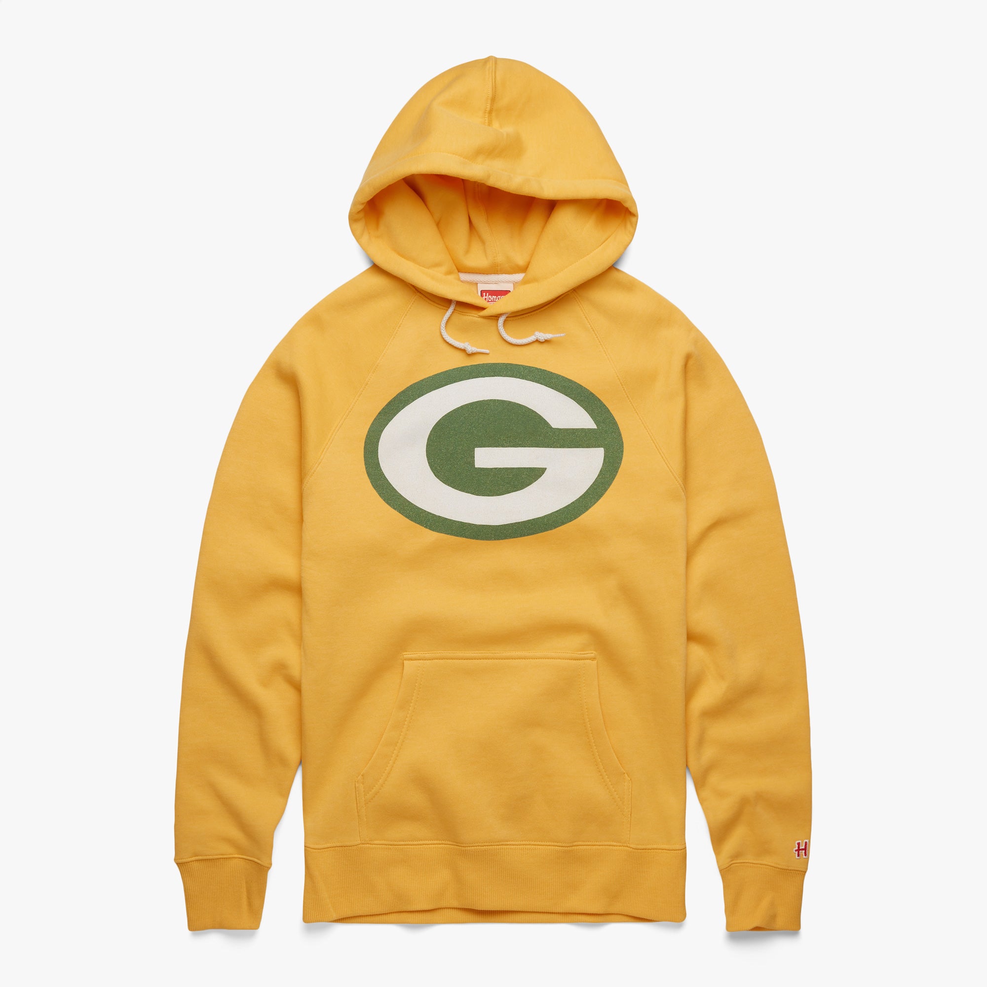 Green Bay Packers Helmet Hoodie from Homage. | Officially Licensed Vintage NFL Apparel from Homage Pro Shop.