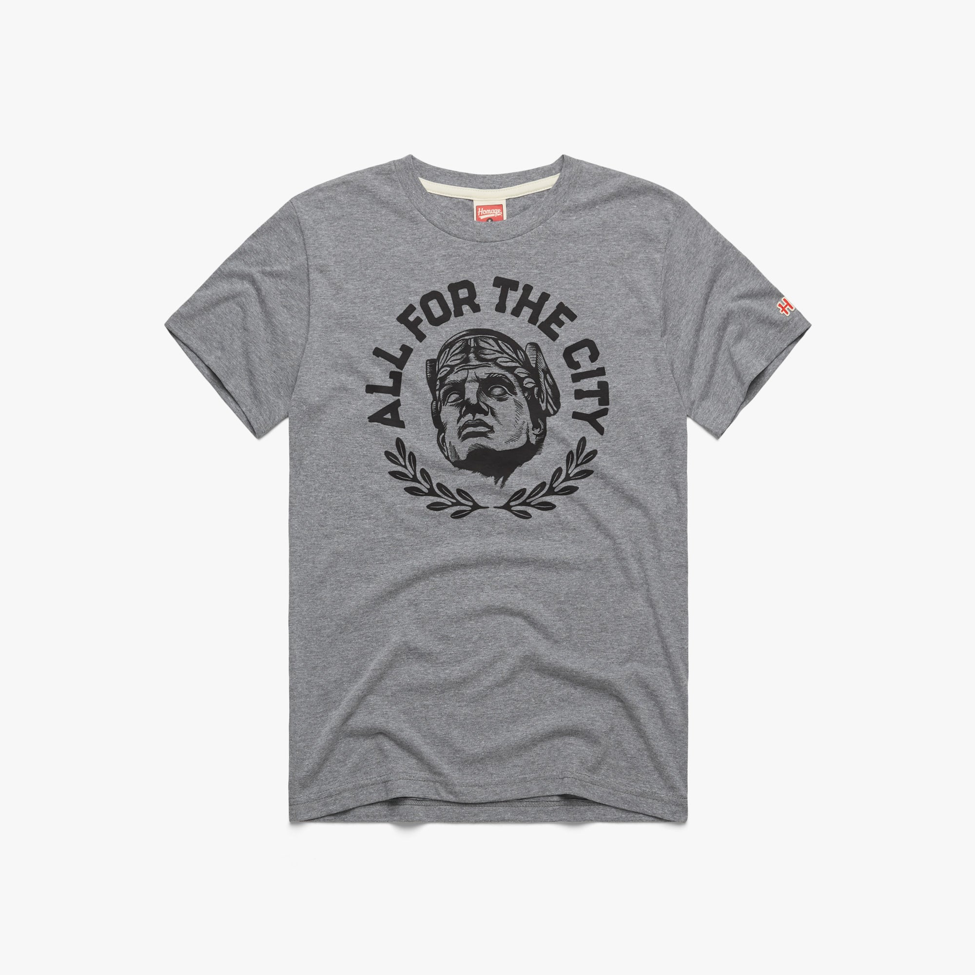 Cleveland Guardians Slider T-Shirt from Homage. | Ash | Vintage Apparel from Homage.