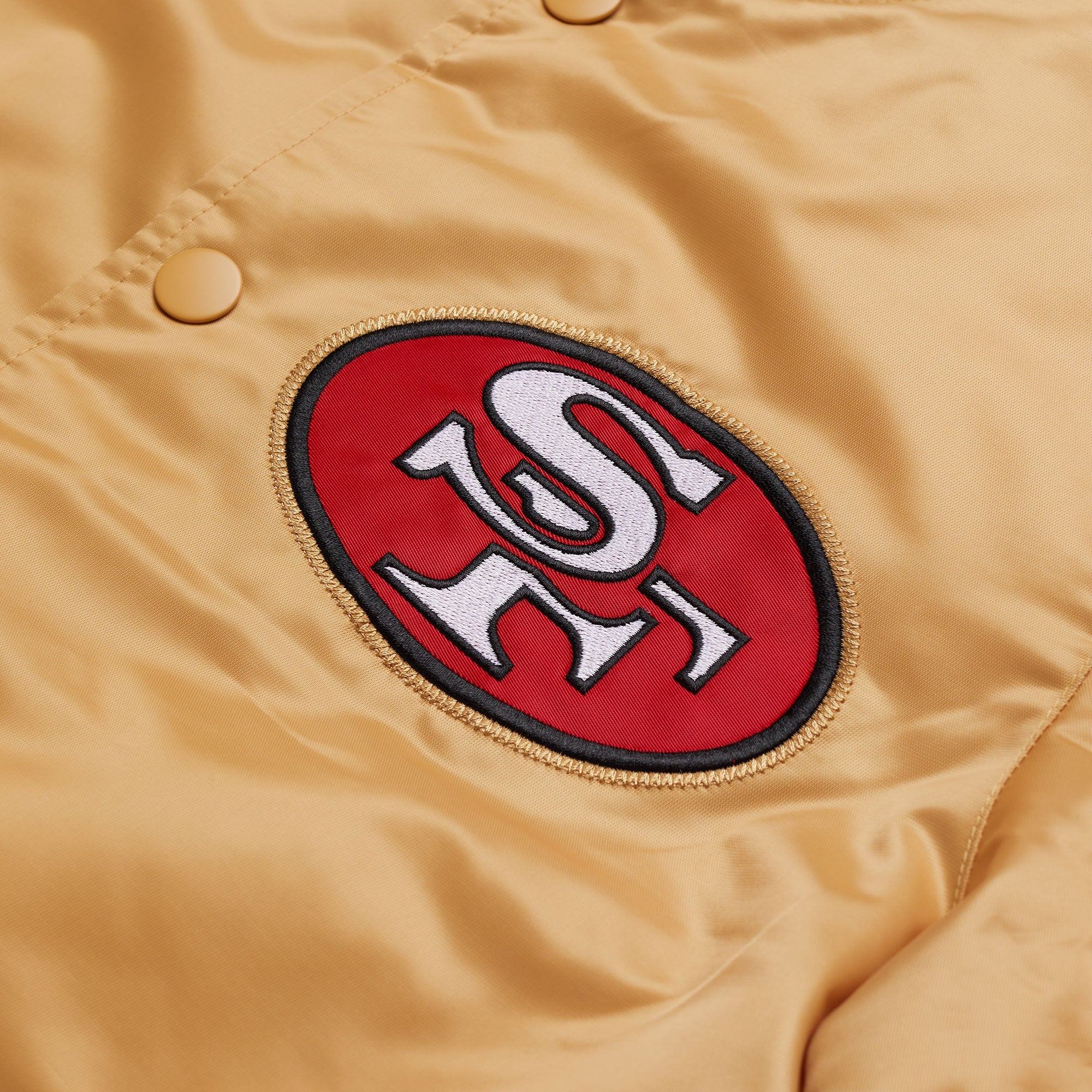 Homage x Starter San Francisco 49ers Pullover Jacket from Homage. | Officially Licensed Vintage NFL Apparel from Homage Pro Shop.