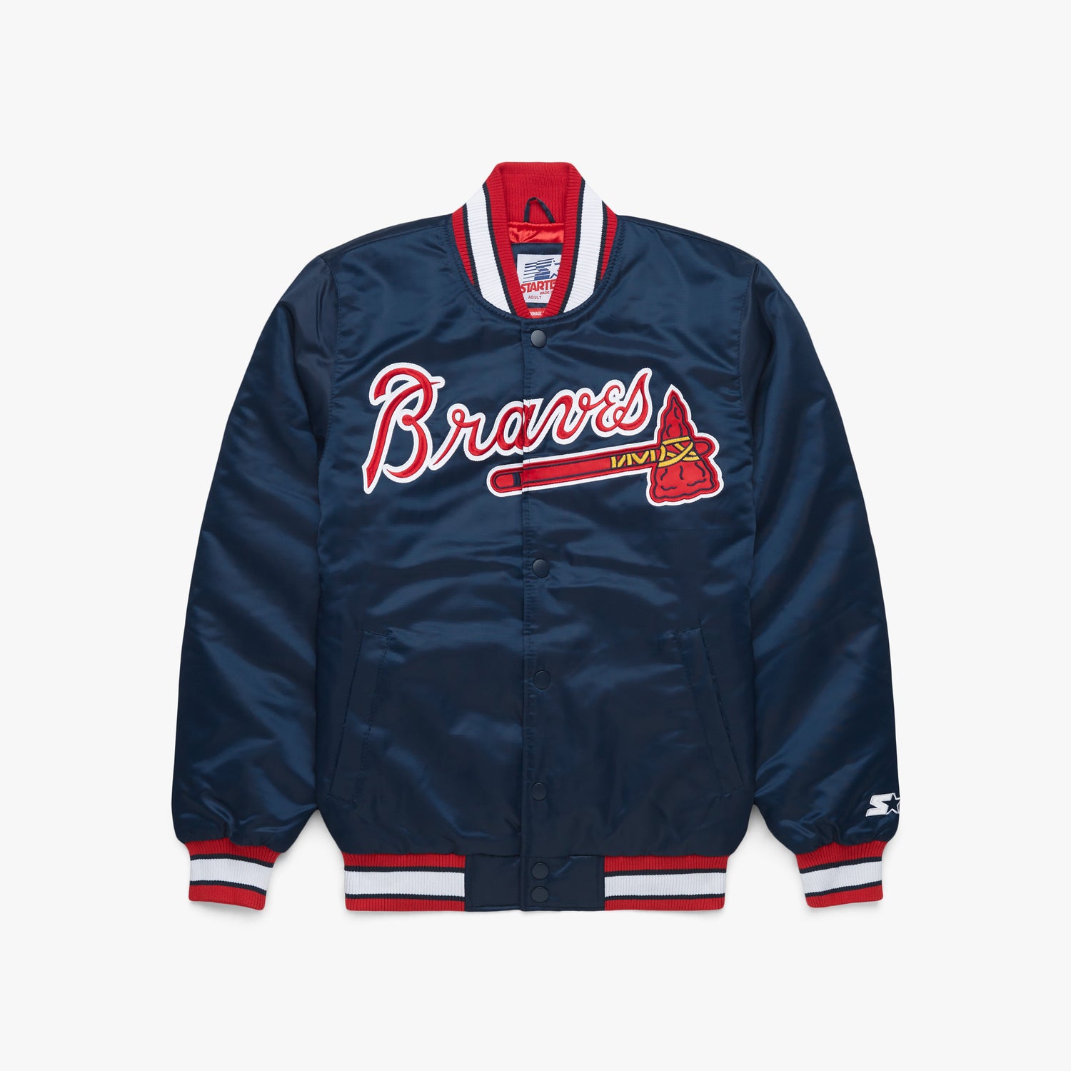 Vintage 90s Atlanta Braves Starter Jacket Mens Small MLB