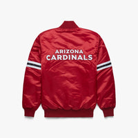 Vintage Starter Arizona Cardinals NFL satin bomber jacket. Made in the USA.  Stitched graphic.