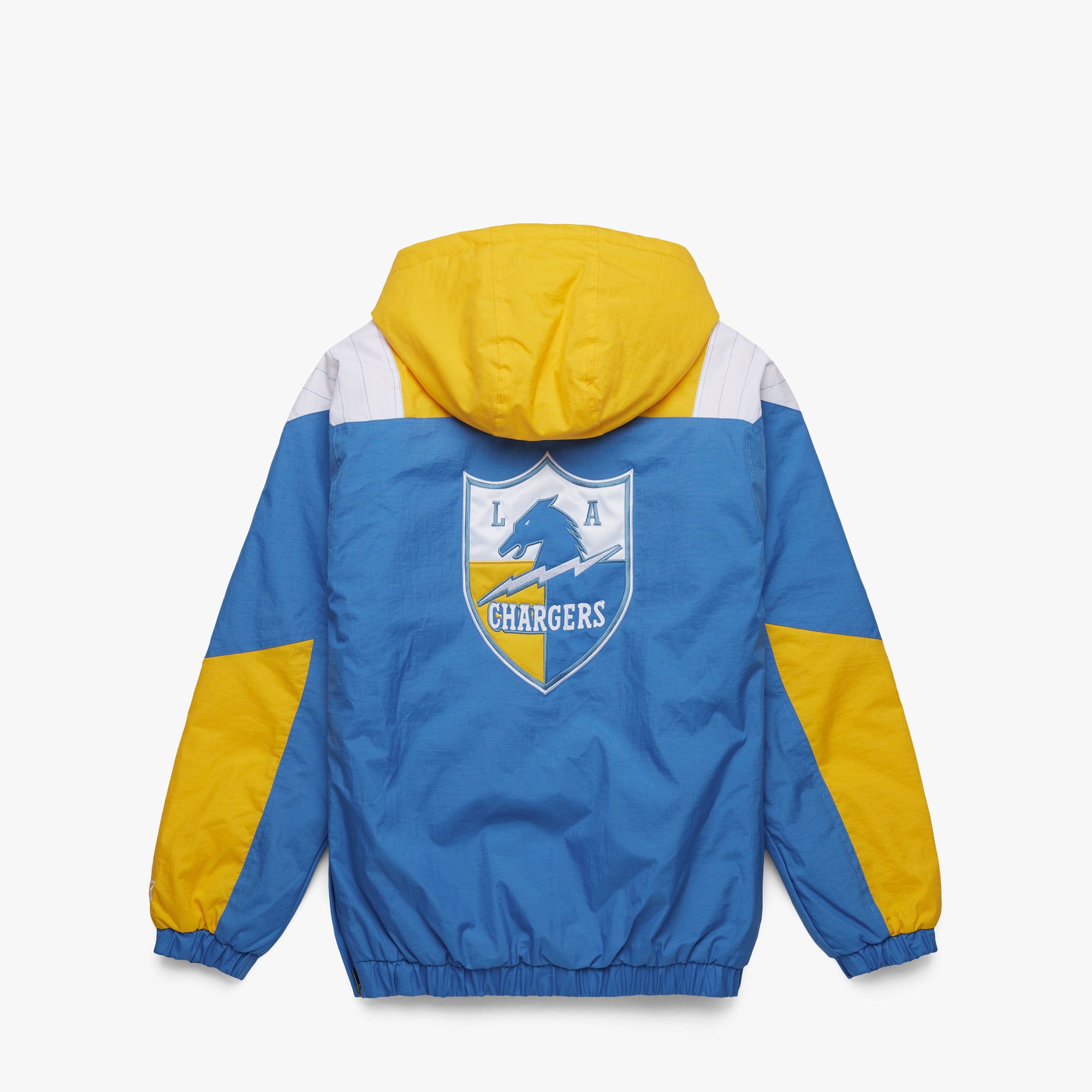 Homage x Starter Los Angeles Chargers Satin Jacket from Homage. Officially Licensed NFL Apparel. Shop Pro 80's Starter, Gameday, & Bomber Jackets.