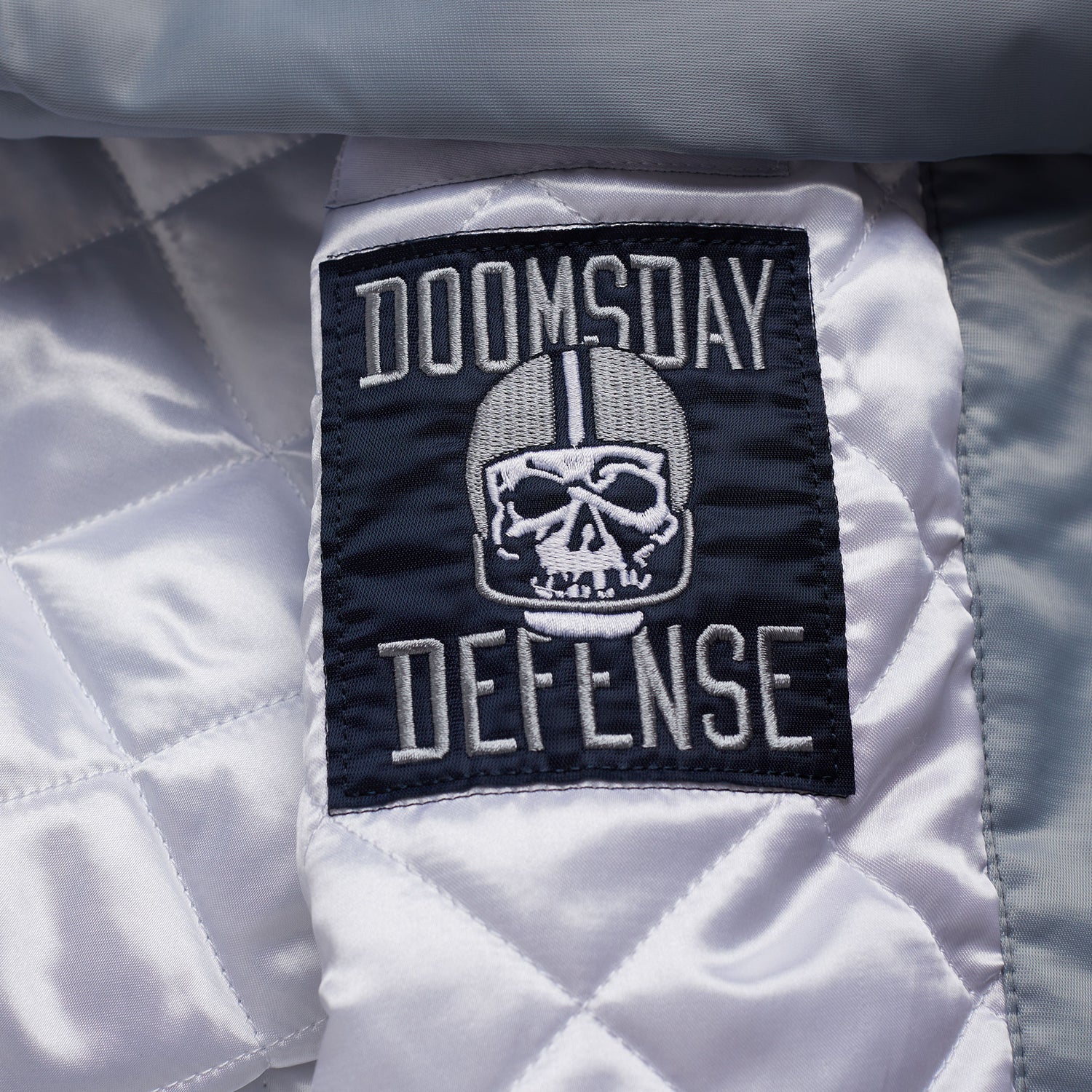 Starter Dallas Cowboys Endzone White and Blue Satin Jacket