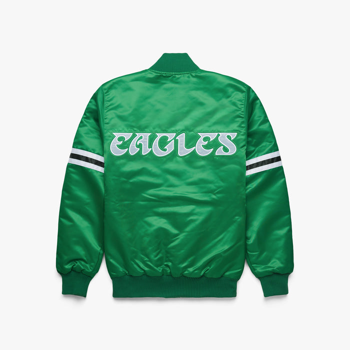 Philadelphia Eagles Helmet Retro Crewneck | Kelly Green Eagles Apparel from Homage. | Officially Licensed NFL Apparel from Homage Pro Shop.