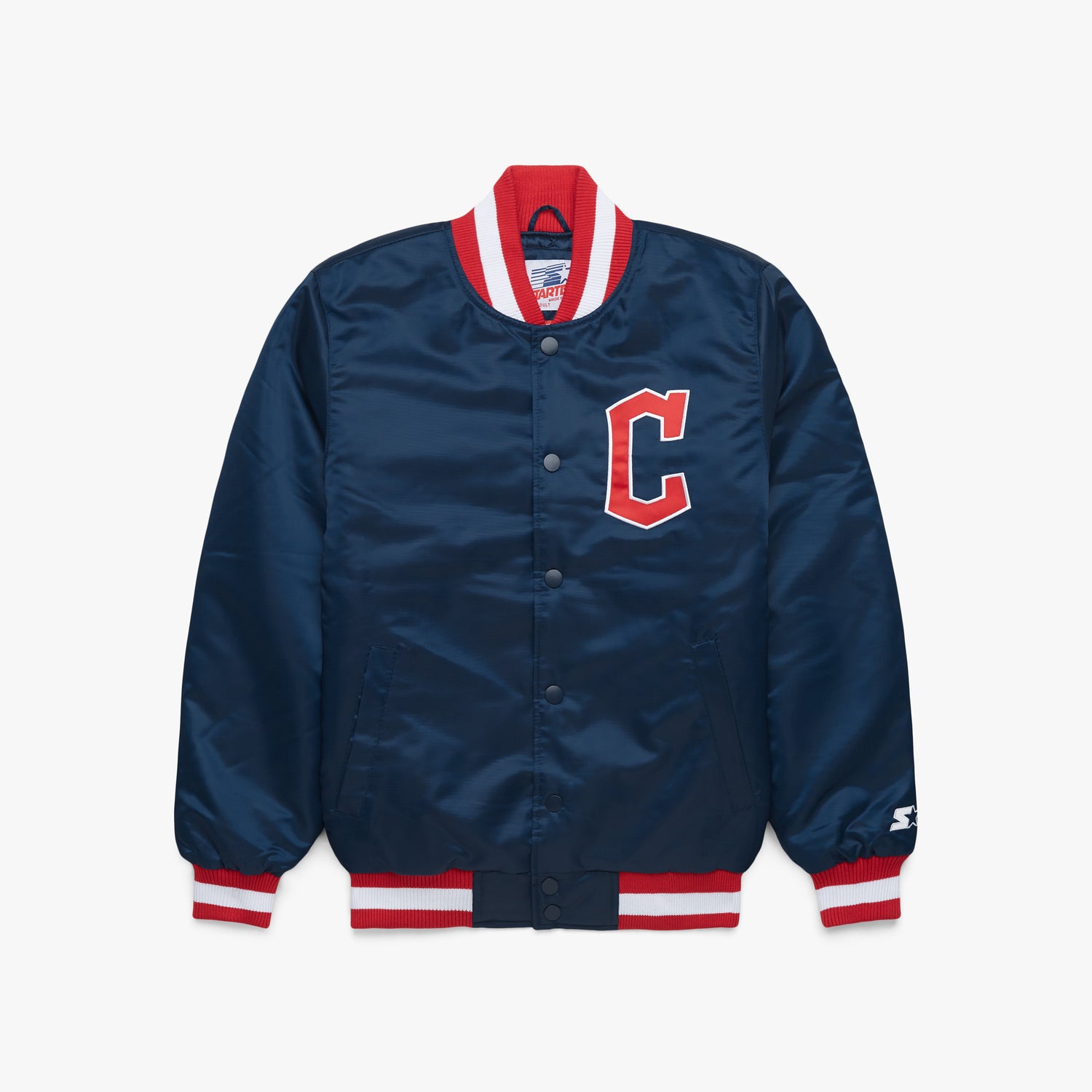 Maker of Jacket Varsity Jackets Vintage 80s MLB Cleveland Indians